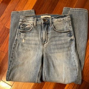 Whetherly Pierce High Rise Straight Leg Crop Jeans